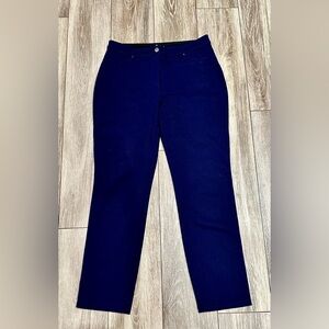 ❤️Chico's Women’s Size 1.5 Deep Blue Knit Pants
